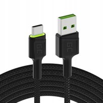 Kabel Usb - Usb-C Green Cell Ray Z Podświetleniem Led 1,2M Quick Charge 3.0 Greencell