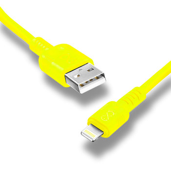 Kabel USBA - Lightning eXc WHIPPY 2m neon żółty - eXc