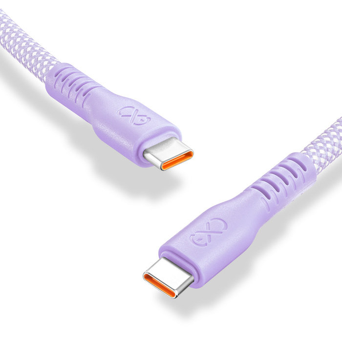 Zdjęcia - Kabel  USBC-USBC eXc IMMORTAL,2.0m,liliowy