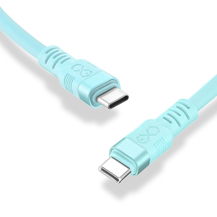 Фото - Кабель EXC Kabel USBC-USBC  WHIPPY Pro 0.9m błękit nieba 