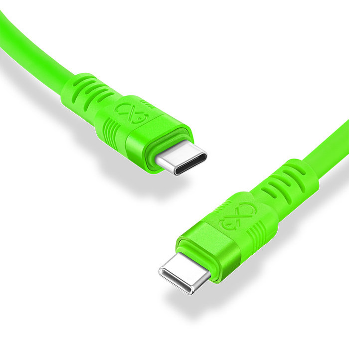 Фото - Кабель EXC Kabel USBC-USBC  WHIPPY Pro 2m neonowa zieleń 