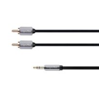 Kabel wtyk jack 3.5 - 2RCA stereo 1.0m Kruger&Matz Krüger&Matz