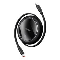 Kabel wysuwany Baseus Free2Draw Mini USB-C - USB-C 100W 1m - czarny Baseus
