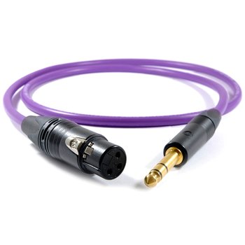 Kabel XLR - stereo 6.3mm Jack Melodika Purple Rain MDJXS100 10m : Długość - 10m - Melodika