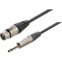 Kabel XLR Żeński - Jack 6.3mm Mono 1m Kera