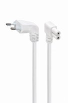 Kabel zasilający (C7) kątowy 2.5m Gembird PC-184L-VDE-2.5M-W Gembird
