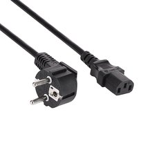 Kabel zasilający PC CEE 7/7 / IEC C13 AK-PC-05S CU 3x1.5mm² 5m Akyga