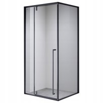 Kabina Prysznicowa Kwadratowa Bs11A Czarna 80X80 Cm