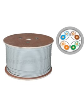 Kable F/FTP kat.6A LSOH 4x2x23AWG B2ca 500m (10Gb/s) 25 lat gwarancji, badanie jakości laboratorium INTERTEK (USA) - Alantec