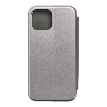 Kabura Book Forcell Elegance do IPHONE 13 MINI stalowy - Forcell
