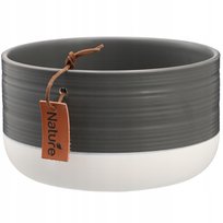 KADAX Doniczka Ceramiczna Osłonka 17x9cm Szara