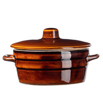 KADAX Garnek Kamionkowy z pokrywką 0,3L