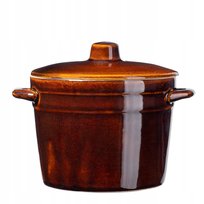 KADAX Garnek Kamionkowy z pokrywką 1L