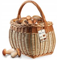 Kadax Koszyk Wiklinowy Zakupy Grzyby Kosz Duży