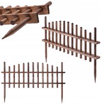 KADAX Płotek Ogrodowy Drewniany Palisada 85cm