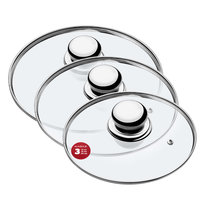 KADAX Pokrywka Szklana Pokrywa Zestaw 16/18/20cm