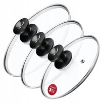 KADAX Pokrywka Szklana Pokrywa Zestaw 20/24/28cm