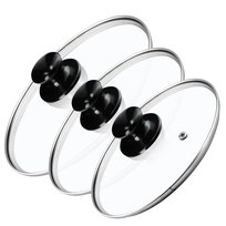 KADAX Pokrywka Szklana Pokrywa Zestaw 22/26/30cm