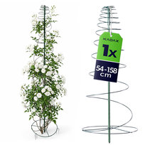 KADAX Spiralna podpora do roślin 54-158 x 30 cm ciemnozielona