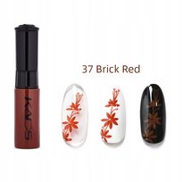 KADS - LAKIER DO STEMPLOWANIA PAZNOKCI Z PISAKIEM - 37 - BRICK RED Kads