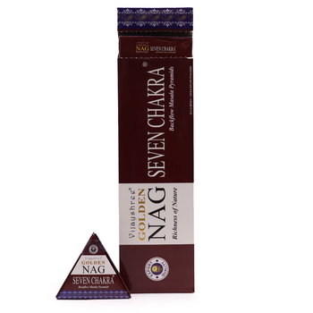 Kadzidełka Backflow Jumbo Golden Nag - 7 Czakr - ANCIENT WISDOM