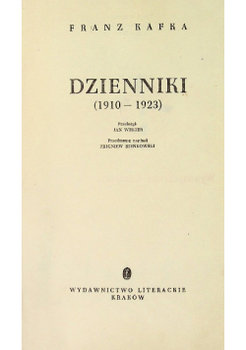 Kafka Dzienniki 1910 - 1923 - Franz Kafka