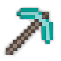 KAJAWIS Naklejka Kilof DIAMENTOWY 3D w stylu MINECRAFT ozdoby dekoracja dziecko  EKO Kajawis