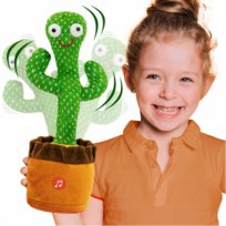 Kaktus Śpiewający Tańczący Powtarza Mówi Na Usb Led Wesoły Dla Dzieci