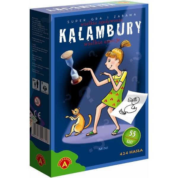 Kalambury Mini Alexander Gra Towarzyska Rodzinna Edukacyjna Plansza Karty
