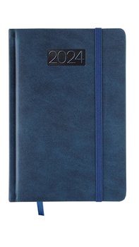 Kalendarz 2024 Lux Z Gumką B6 Dzienny V2 Granatowy - Avanti