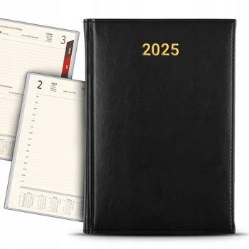 KALENDARZ 2025 Roczny Planer Terminarz Planowanie Czasu CZARNY Książkowy - Inna marka