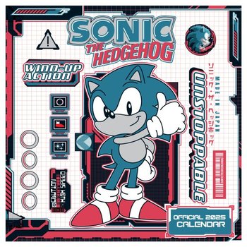 Kalendarz 2025 Sonic The Hedgehog ścienne dla dzieci na prezent 30x30 cm - Danilo