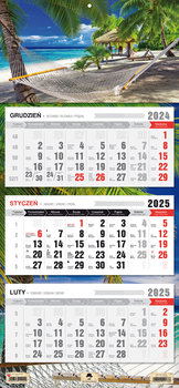 Kalendarz 2025, trójdzielny, tropik - Platon