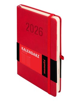 KALENDARZ 2026 MEMOFIX A5 DNS CZERWONY - Antra