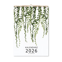 Kalendarz 2026 ścienny BOTANICZNY A3 na spirali PREMIUM