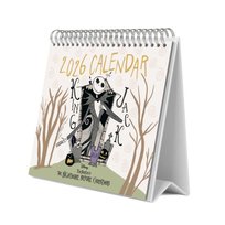 Kalendarz 2026 stojący na biurko The Nightmare Before Christmas biurkowy na spirali 20x17 cm
