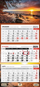 Kalendarz 2026 Trójdzielny Kt-1 Mix 1Szt.Mix - Pan Kalendarzyk