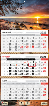 KALENDARZ 2026 TRÓJDZIELNY ORŁOWO KT1 V91 - Pan Kalendarzyk