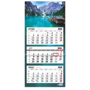 Kalendarz 2026 Trójdzielny Sb12-3 Lazur - Sapt