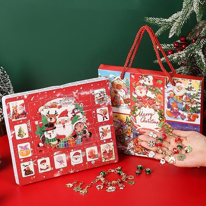 Kalendarz adwentowy z koralikami do bransoletek