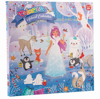 Kalendarz Adwentowy Colorino Księżniczki Pastelowy  Przybory Szkolne - Colorino