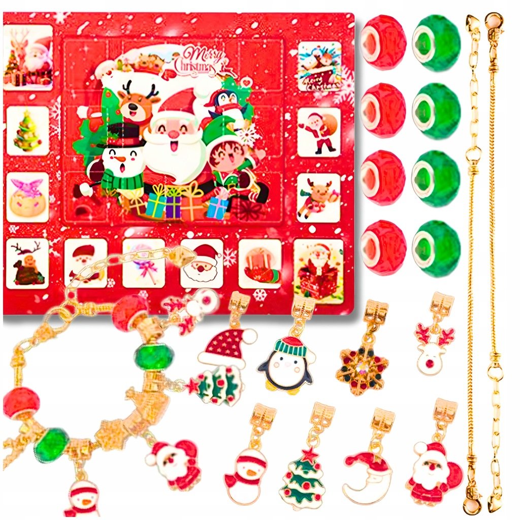 Kalendarz adwentowy z bransoletkami dla dzieci 2