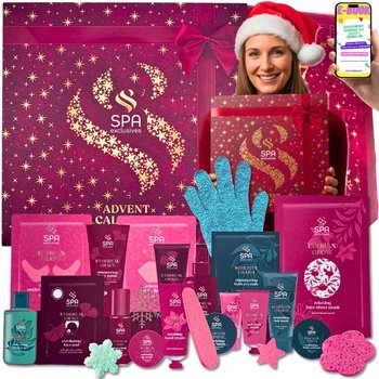 Kalendarz Adwentowy Kosmetyki Zestaw Kosmetyków Do Twarzy I Ciała Prezent Adwent + EBOOK - Estetica Home SPA