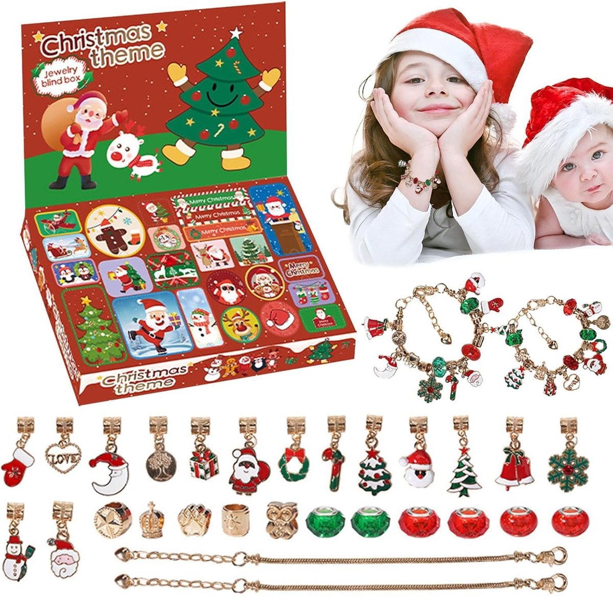 Kalendarz adwentowy z bransoletkami 2