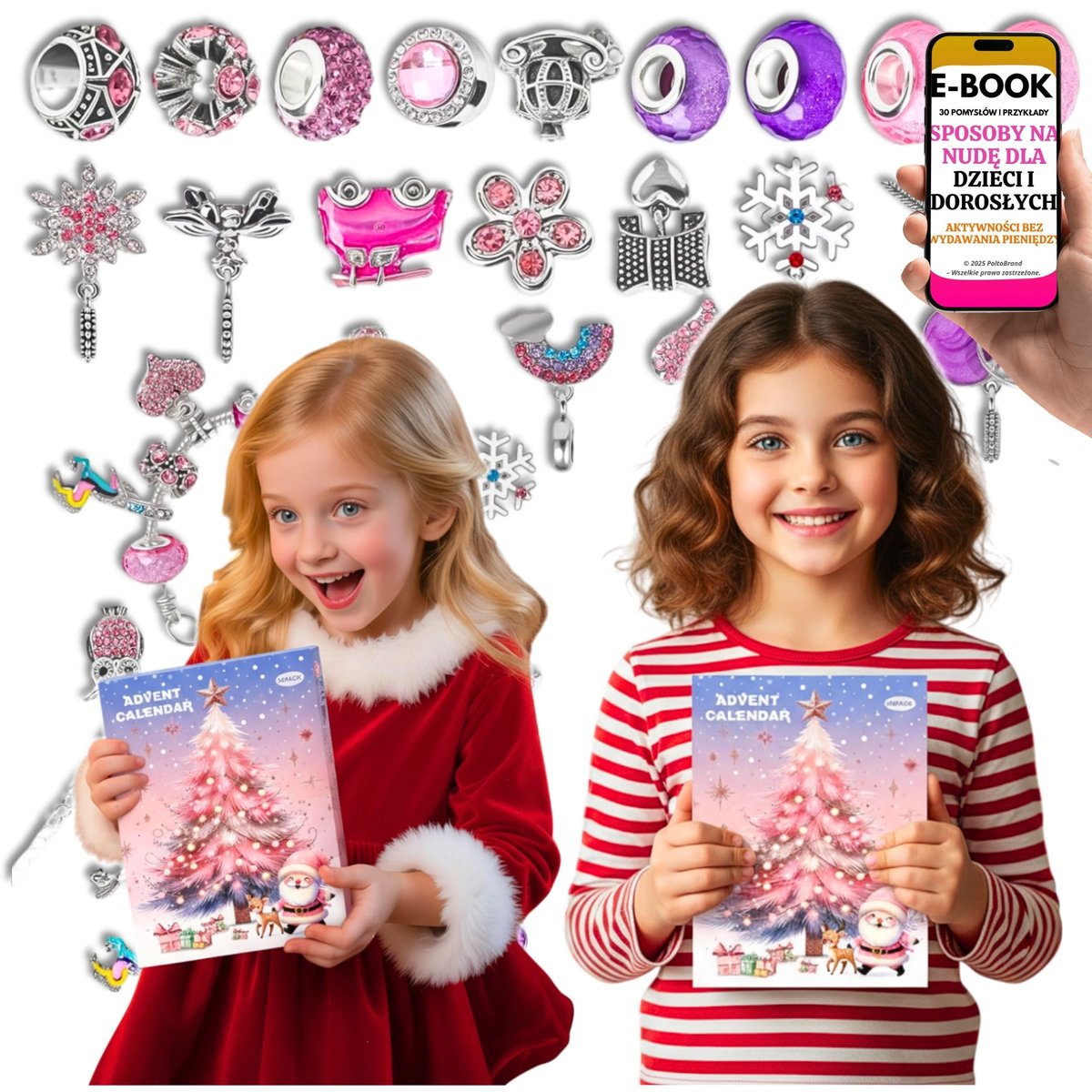 Kalendarz adwentowy z bransoletkami dla dzieci 5