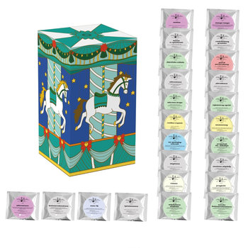 Kalendarz Adwentowy z herbatą PREMIUM na rok 2024 - 24 saszetki z suszem herbacianym, upominek prezent na Boże Narodzenie, 126g dla niej niego - Cup&You