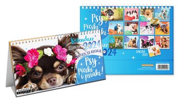 Kalendarz biurkowy 2024 Passion Cards Psy - Kukartka