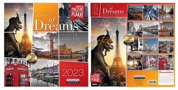 Kalendarz Classic Q CITY OF DREAMS, 2023 - Kukartka