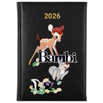 KALENDARZ CZARNY 2026 A5 PLANER | BAMBI & FRIENDS PREZENT FILM RÓŻNE WZORY