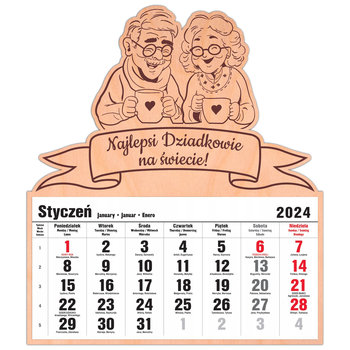 Kalendarz dla babci i dziadka prezent na dzień babci i dziadka upominek grawerowany - SARTS